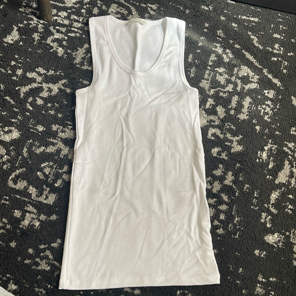 White zara tank